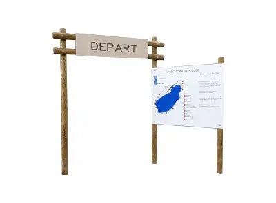 Panneau Départ et information france collectivités