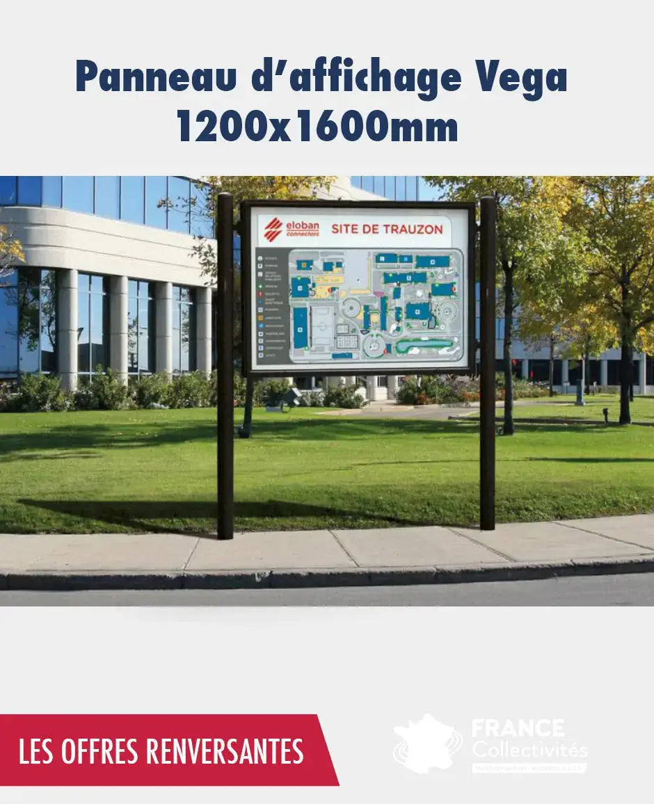 Promo panneau d'affichage véga 1200 x 1600 mm france collectivités
