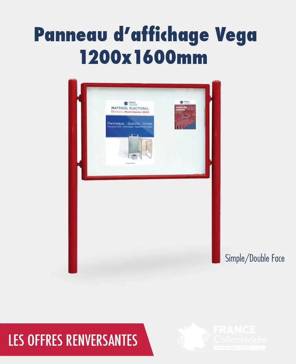 Promo panneau d'affichage véga 1200 x 1600 mm france collectivités