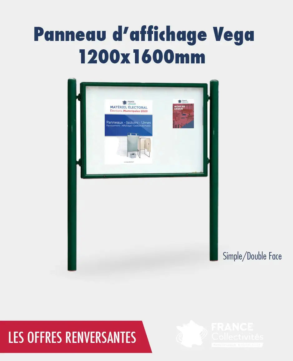 Promo panneau d'affichage véga 1200 x 1600 mm france collectivités