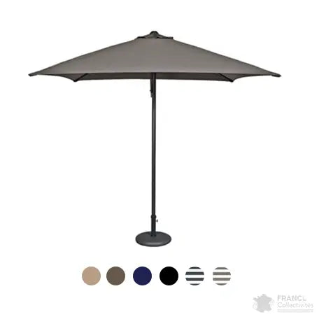 Parasol alu 250 x 250 cm tube ø 48 cm Eolo france collectivités