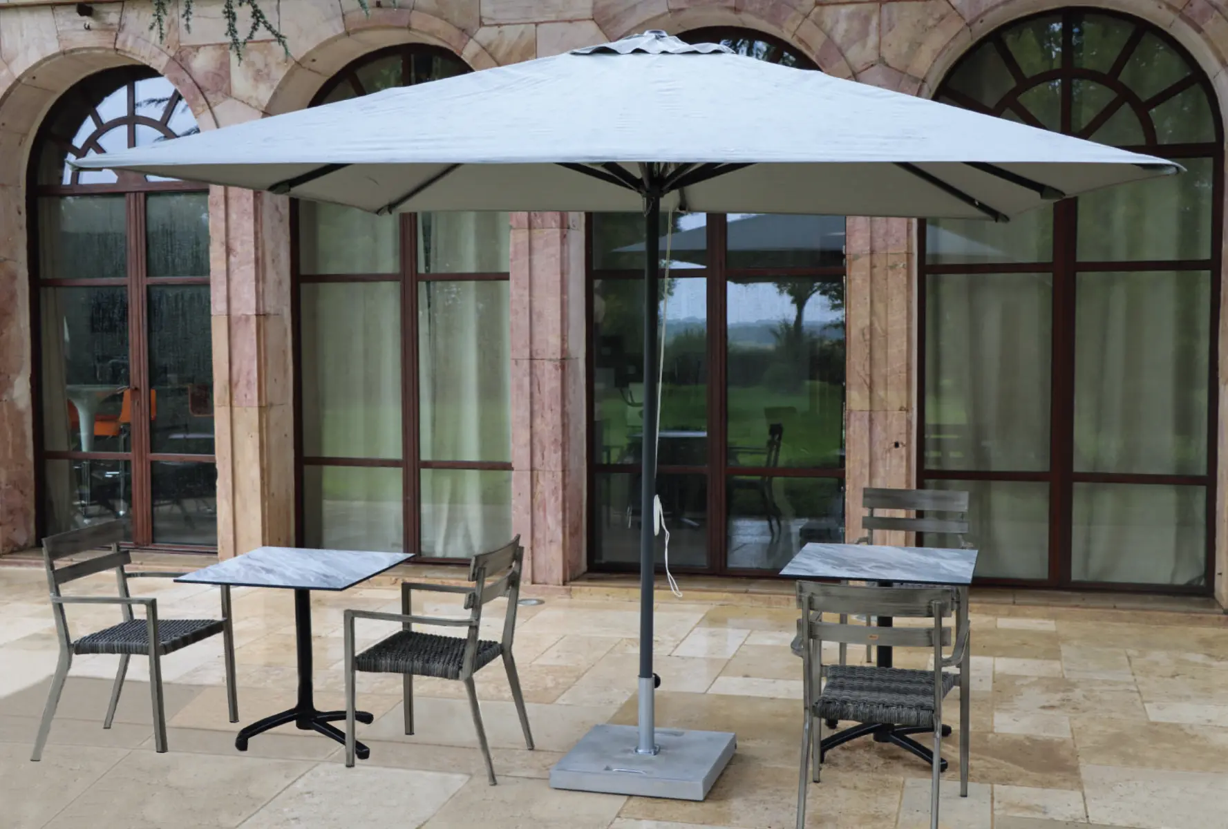 Parasol toile 3 x 3 m Sirocco france collectivités