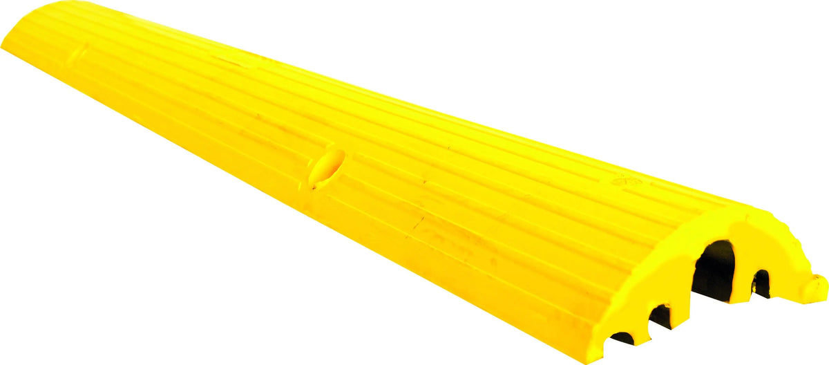 Passe-câbles grande longueur jaune de 1,20 m, 3 canaux