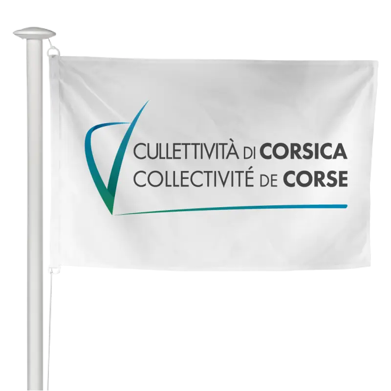 Pavillon de la Collectivité de Corse à hisser sur mât