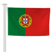 Pavillon portugais à hisser sur mât de façade, vert et rouge frappé de la sphère dorée