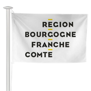 Pavillon de la région Bourgogne-Franche-Comté à hisser sur mât