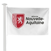 Pavillon de la région Nouvelle-Aquitaine à hisser sur mât