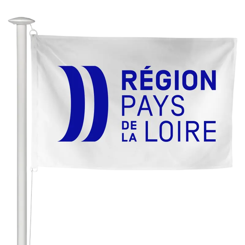 Pavillon de la région Pays de la Loire à hisser sur mât