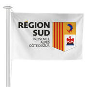 Pavillon de la Région Sud Provence-Alpes-Côte d'Azur à hisser sur mât