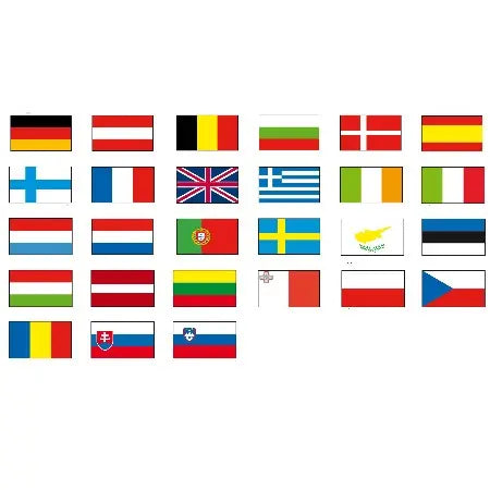 Pavillons Officiels des Pays de l'Europe à hisser france collectivités