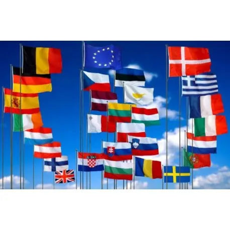 Pavillons Officiels des Pays de l'Europe à hisser france collectivités