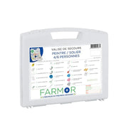 Valise de premiers secours Farmor Peintre Solier 4/6 personnes en polypropylène blanc