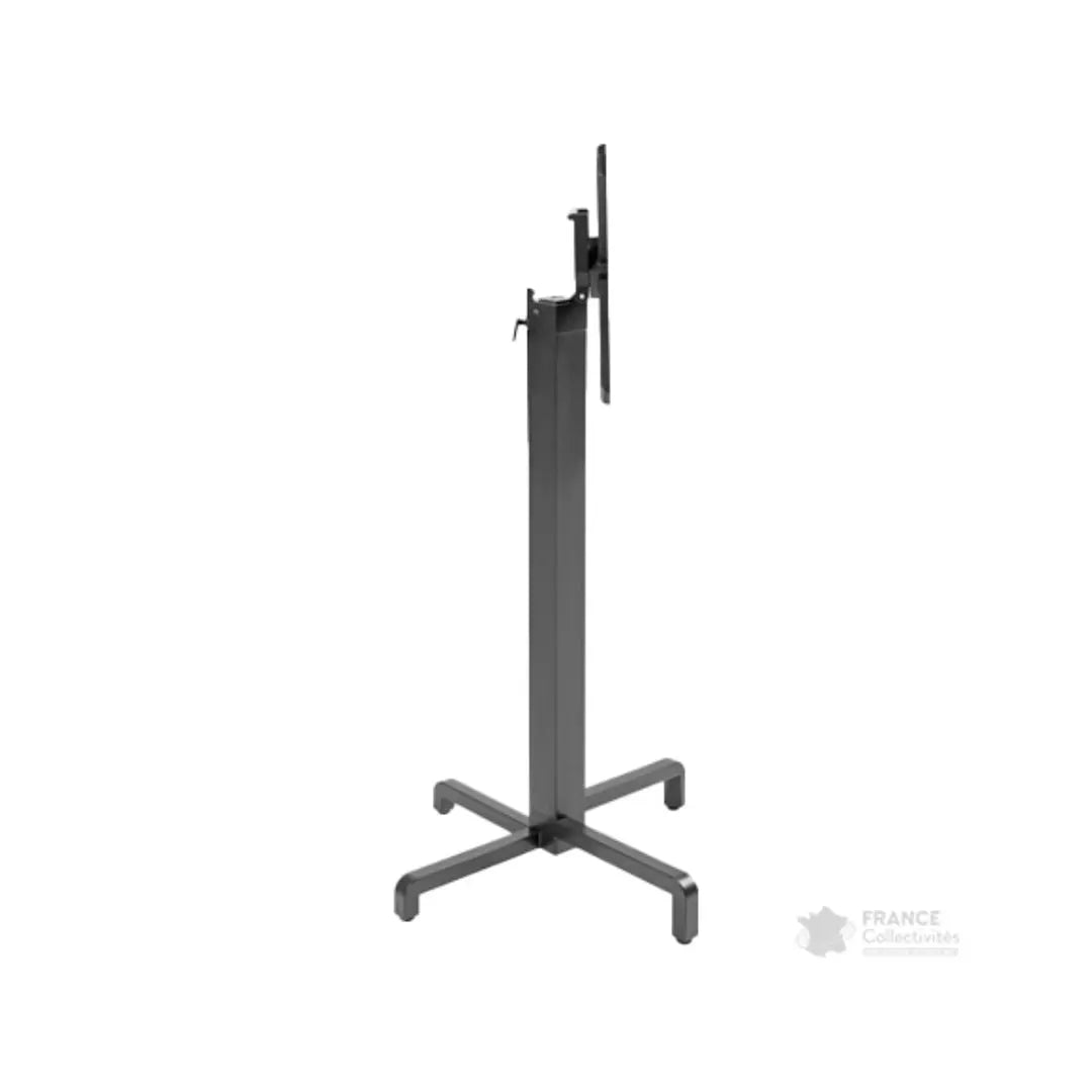 Pied central basculant en alu pour mange-debout Ibisco france collectivités