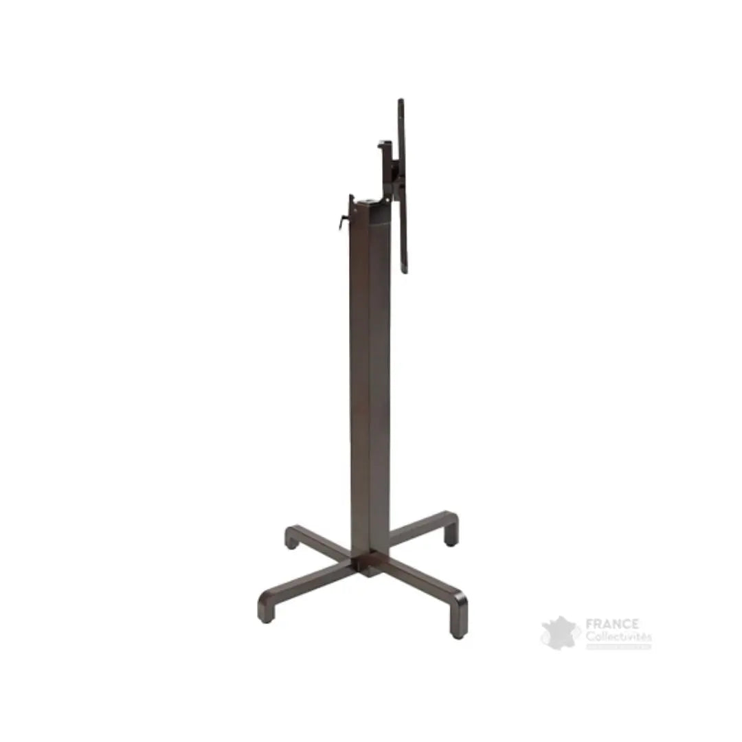 Pied central basculant en alu pour mange-debout Ibisco france collectivités