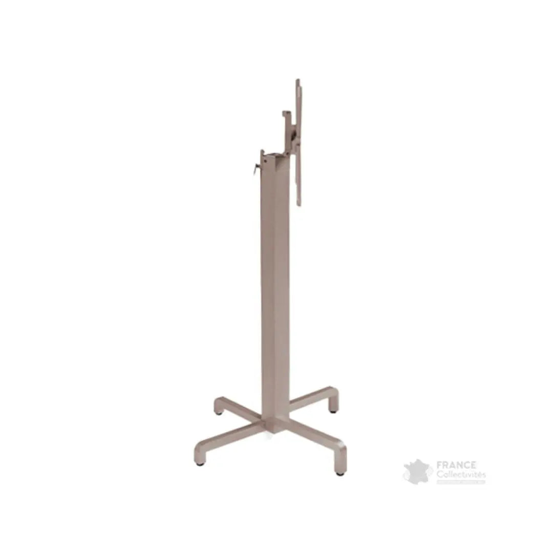 Pied central basculant en alu pour mange-debout Ibisco france collectivités