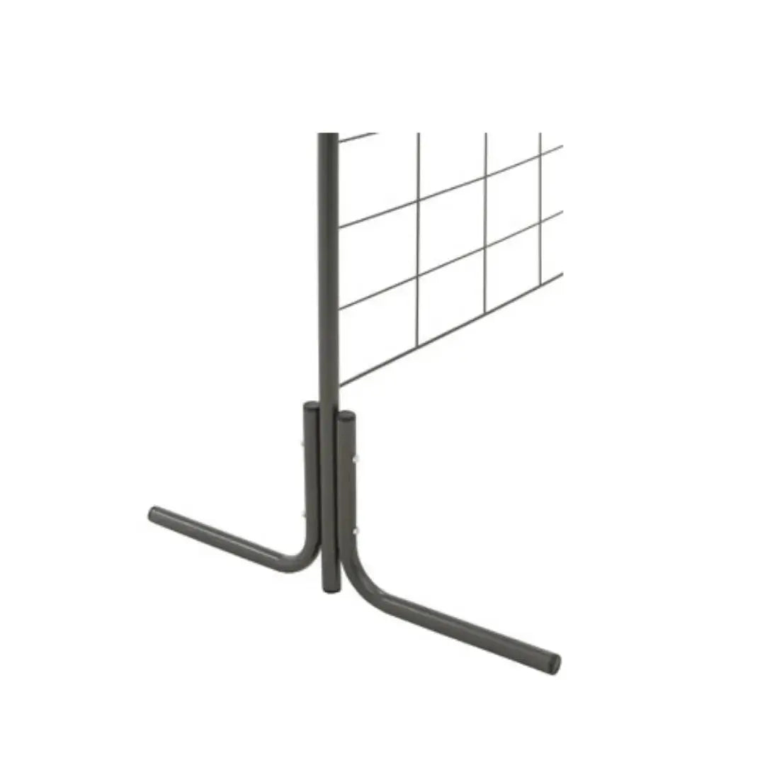 Pied " T" (2 x L) + visserie pour grilles noir france collectivités