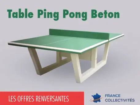 Table de Ping pong Béton france collectivités
