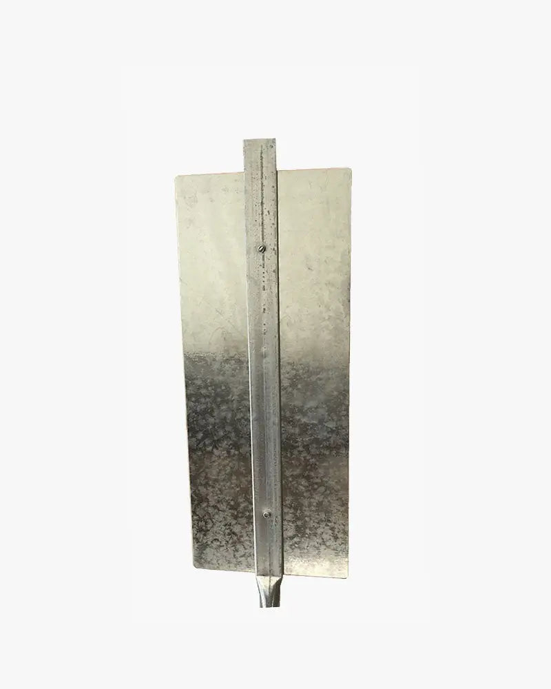 Piquet de chantier simple face, platine aux angles arrondis