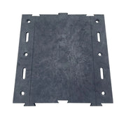 Plaque de roulage temporaire 1 m 40 T en polyéthylène noir Viso