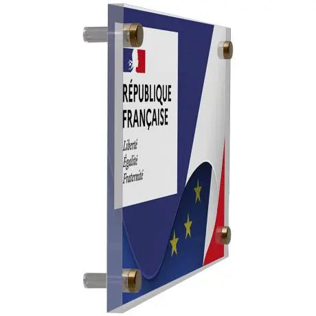 Plaque "Liberté Égalité Fraternité" pour établissements publics - Loi Peillon france collectivités