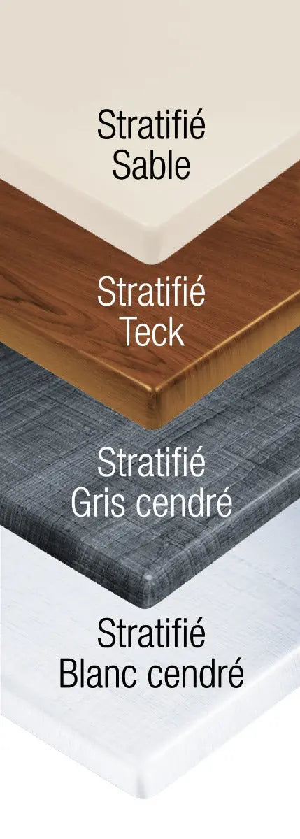 Plateau rectangulaire stratifié 120 x 80 cm - France Collectivités
