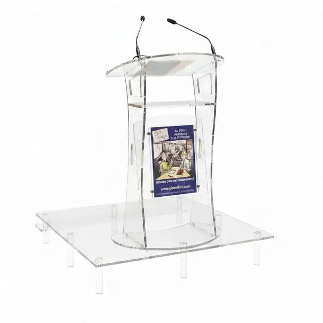 Podium pour pupitre plexiglass