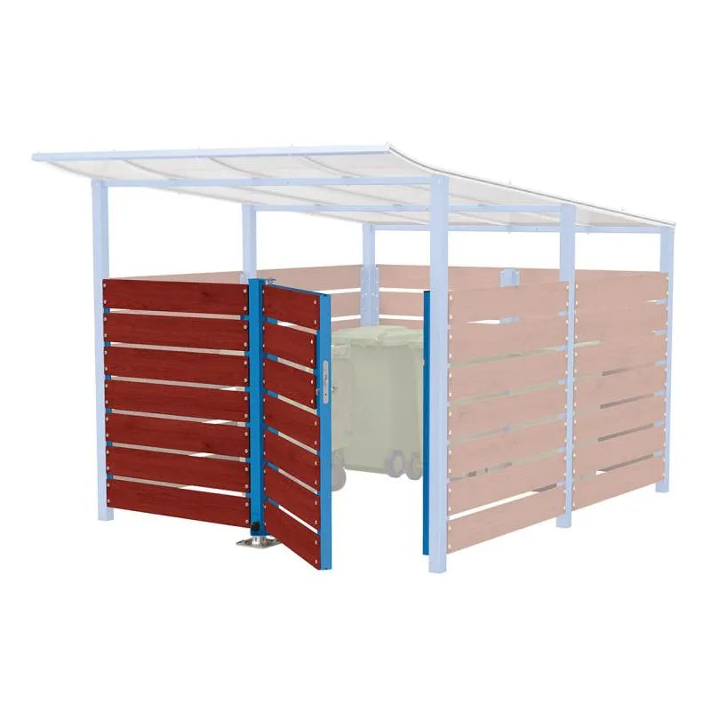 Porte en stratifié compact pour abri conteneurs Modulo