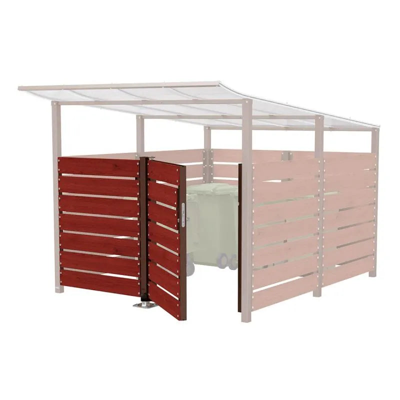 Porte en stratifié compact pour abri conteneurs Modulo