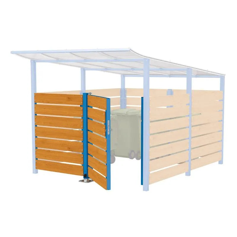 Porte en stratifié compact pour abri conteneurs Modulo