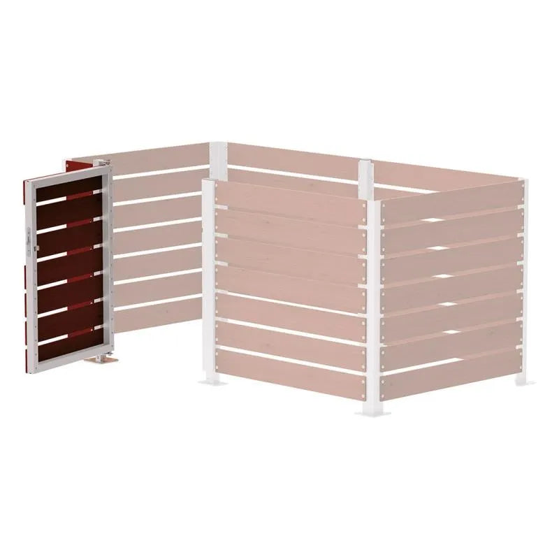 Porte en stratifié compact pour cache conteneurs Modulable