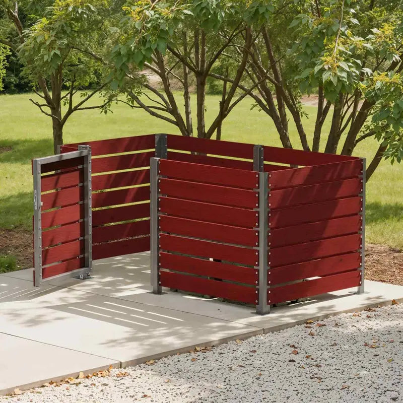 Porte en stratifié compact pour cache conteneurs Modulable