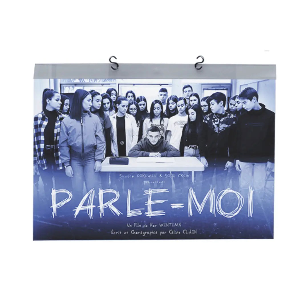Porte-Visuels Horizontal en Plexiglass – Affichage sur Grilles d’Exposition - A3 - A4 - A5 france collectivités