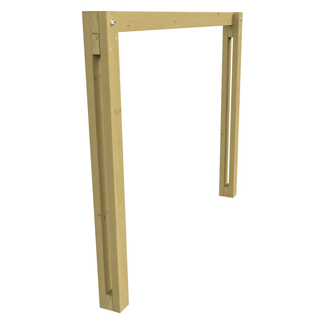 Portique Turin fixe en bois classe 4, vue de face du cadre 3 000 mm