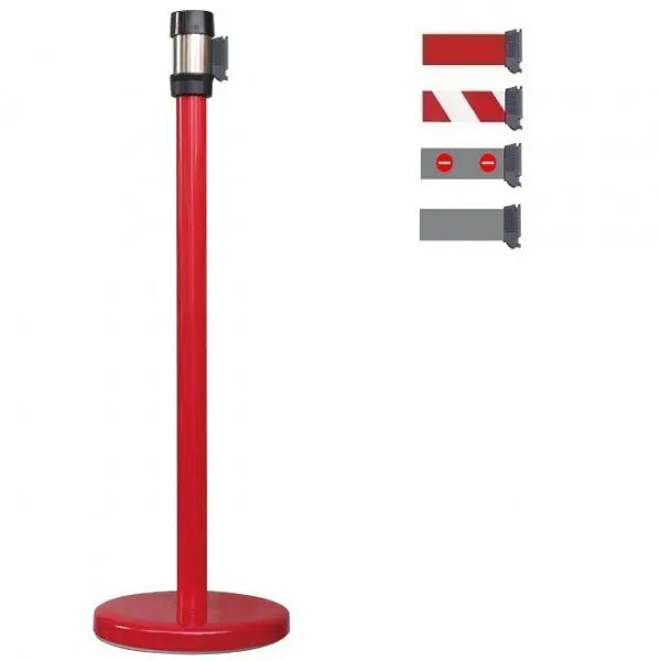 Poteau rouge à sangle 2 ou 4 mètres france collectivités