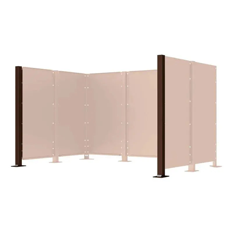Poteau pour cache-conteneurs modulable Procity