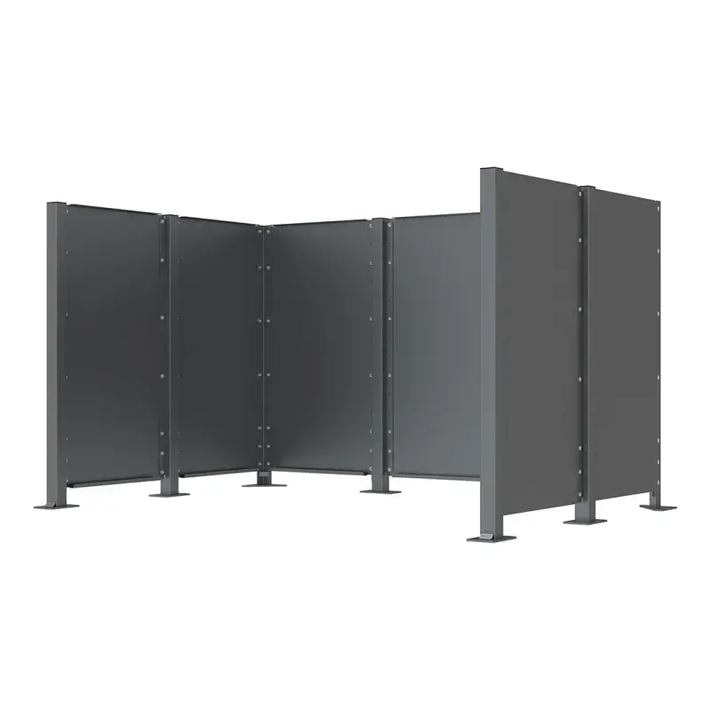 Poteau pour cache-conteneurs modulable Procity
