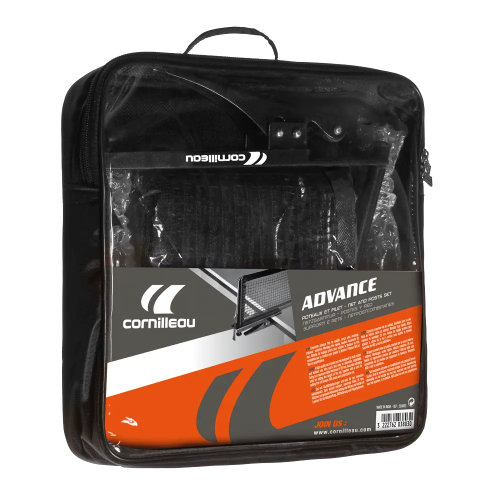Poteaux et filet Cornilleau Advance pour table de ping-pong