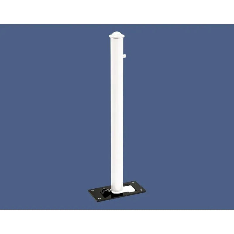 Potelet rabattable solibloc pommeau agora blanc
