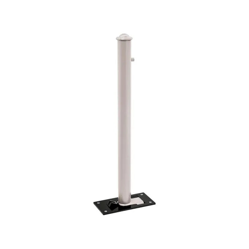 Potelet rabattable solibloc pommeau agora gris clair