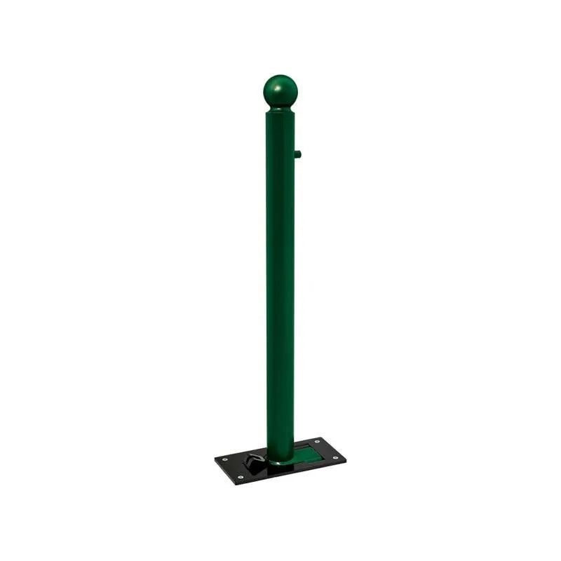 Potelet rabattable solibloc pommeau boule vert