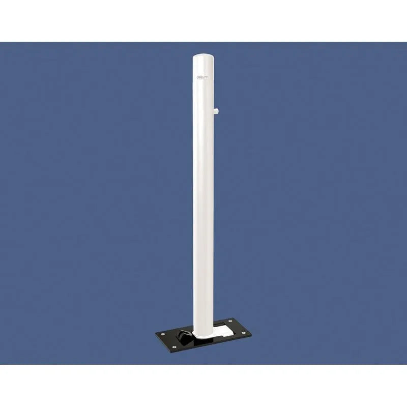 Potelet rabattable solibloc pommeau Carrefour blanc