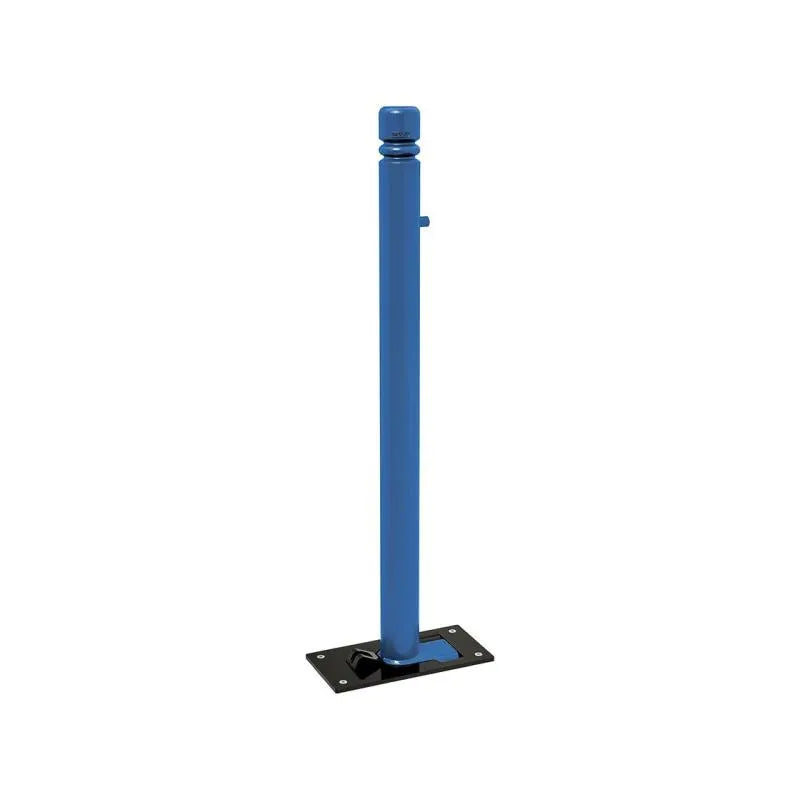 Potelet rabattable solibloc pommeau city bleu