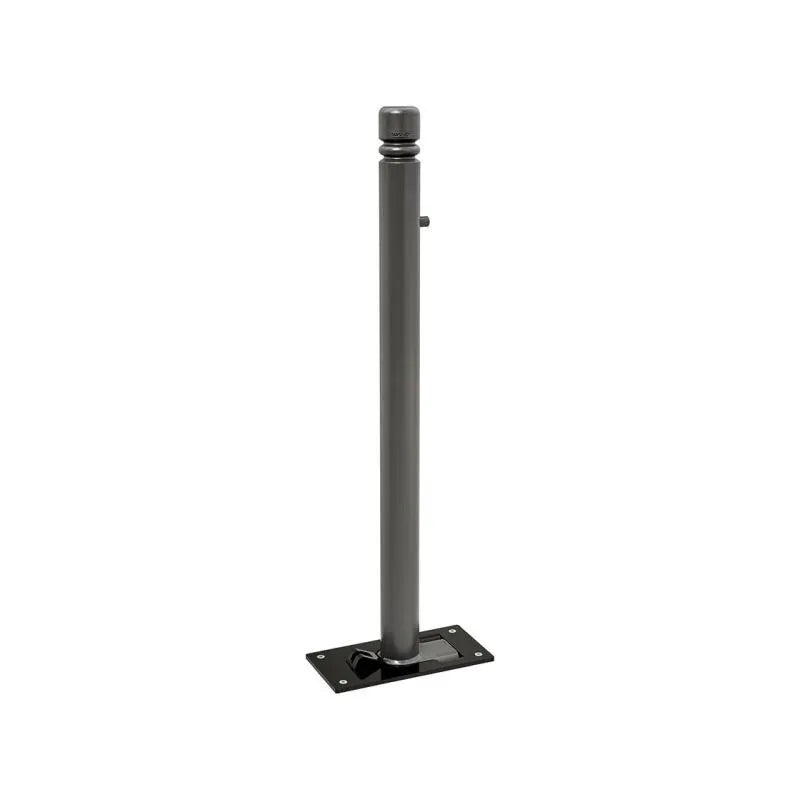 Potelet rabattable solibloc pommeau city gris city