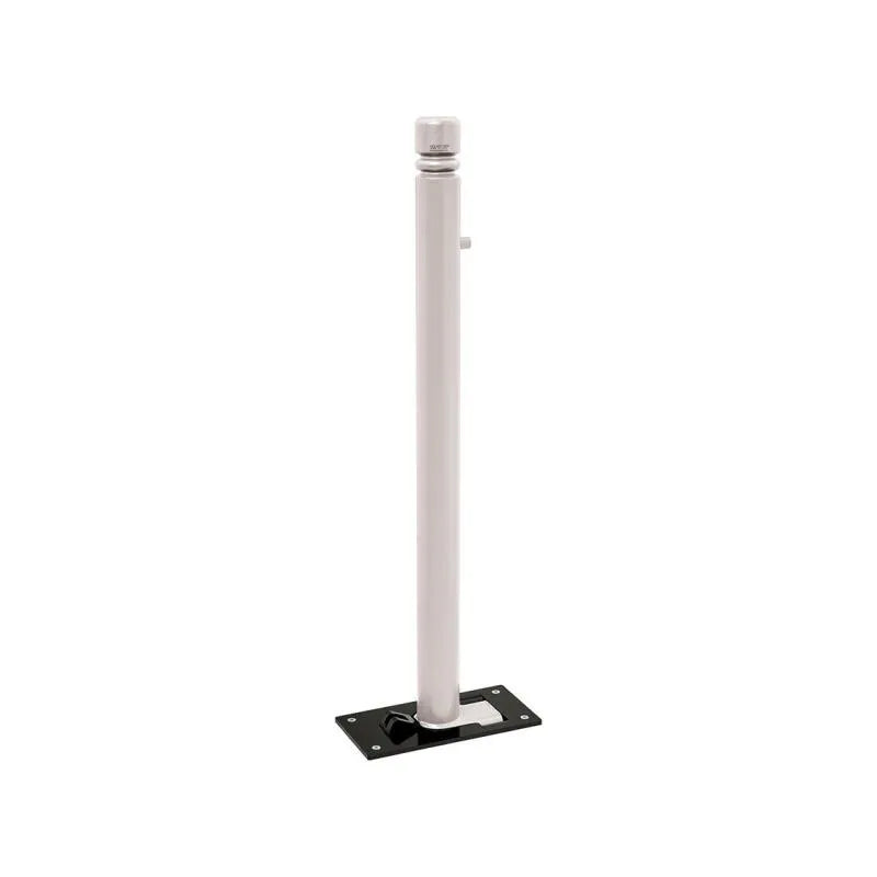 Potelet rabattable solibloc pommeau city gris clair