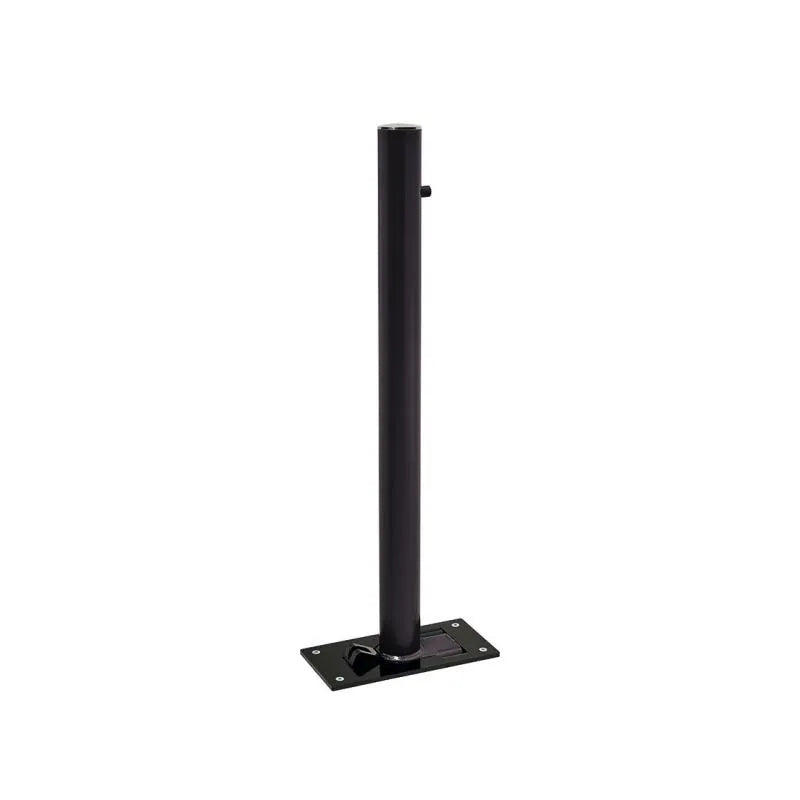 Potelet rabattable solibloc pommeau Inox brossé noir