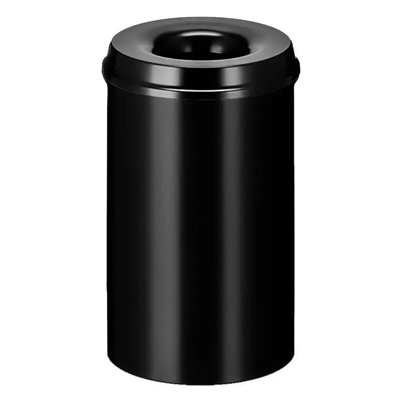 Poubelle à papier anti-feu 20 litres noire en métal – France Collectivités