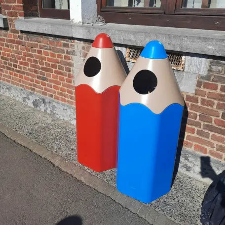 Poubelle enfant crayon en polyéthylène