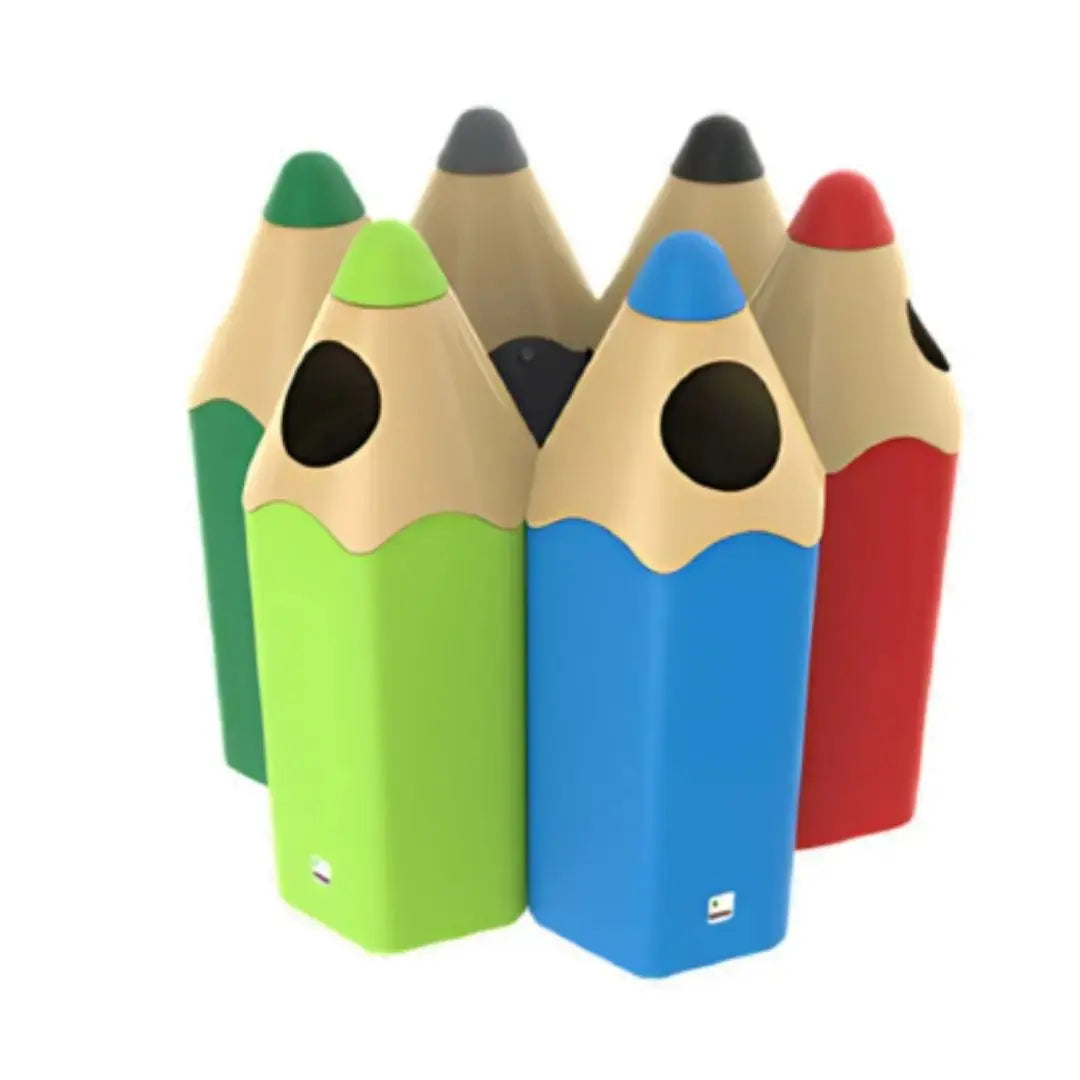 Poubelle enfant crayon