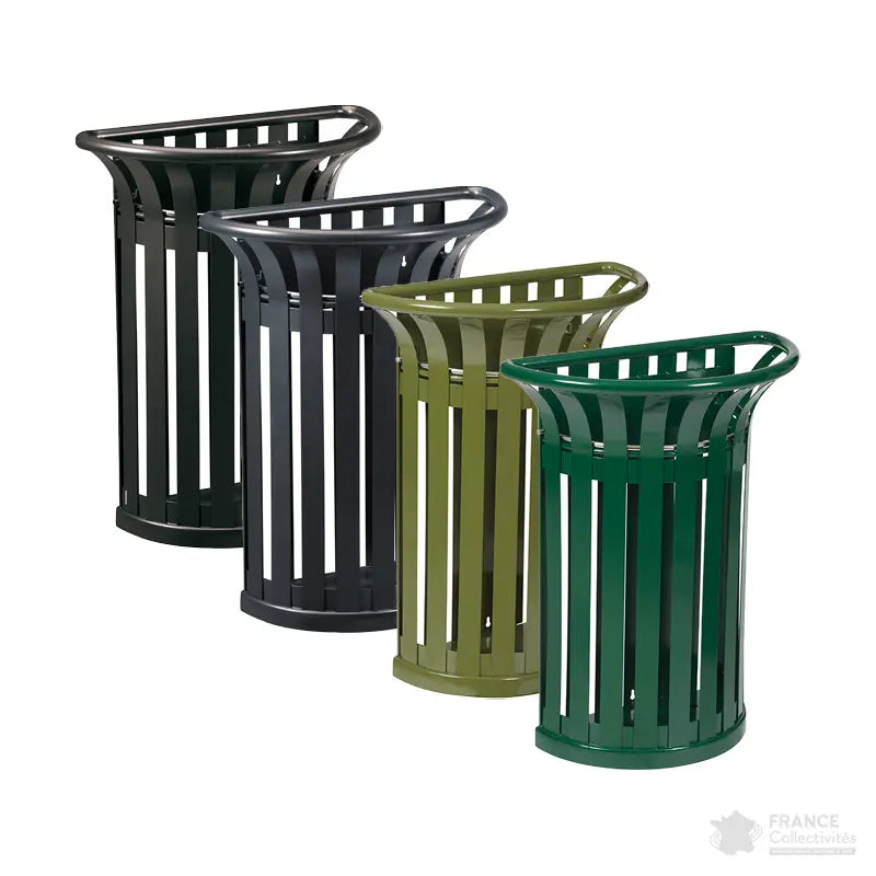 Corbeille Tulipe demi ronde 35 litres Rossignol