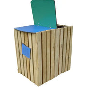 Corbeille bois eco duo 2 x 100 litres france collectivités